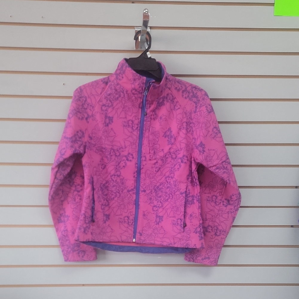 Vibrant Pink Floral Puffer Jacket